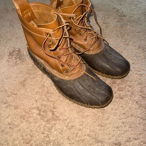 Men's Brown and Black Duck Boots